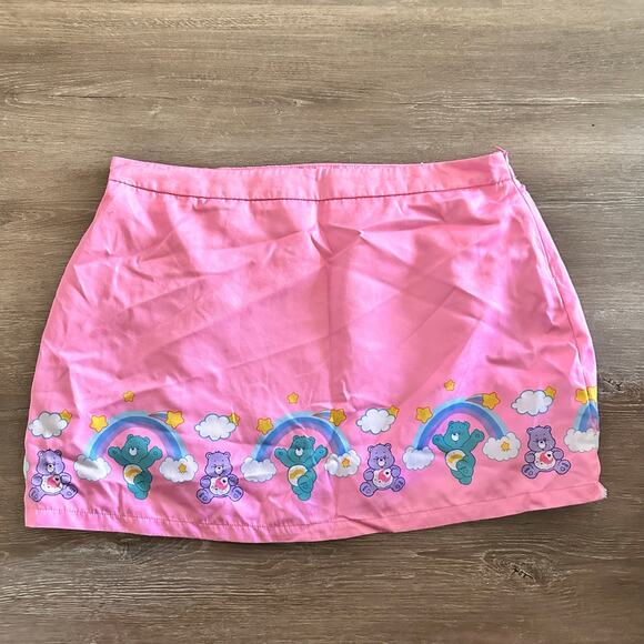 Dolls Kill X Care Bears Pink Mini Skirt Plus Size 1X - Picture 1 of 4